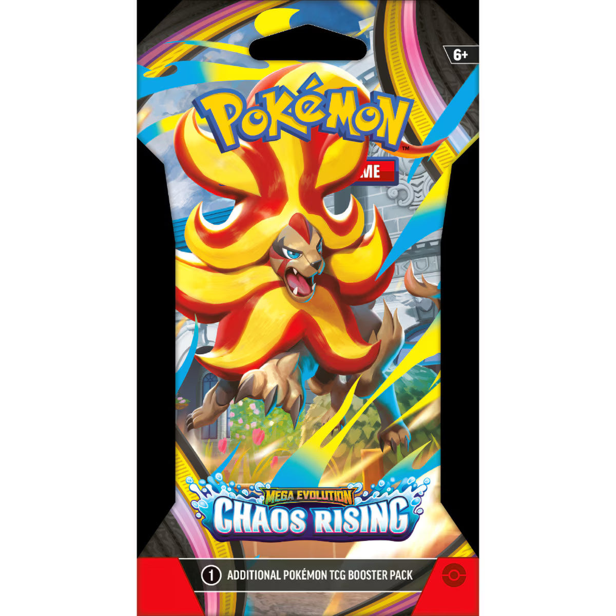 PRE-ORDER: Pokémon: Mega Evolution—Chaos Rising: Sleeved Booster