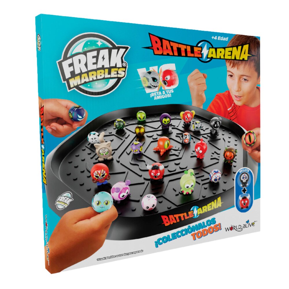 Freak Marbles Battlefield Arena and 2 Marbles