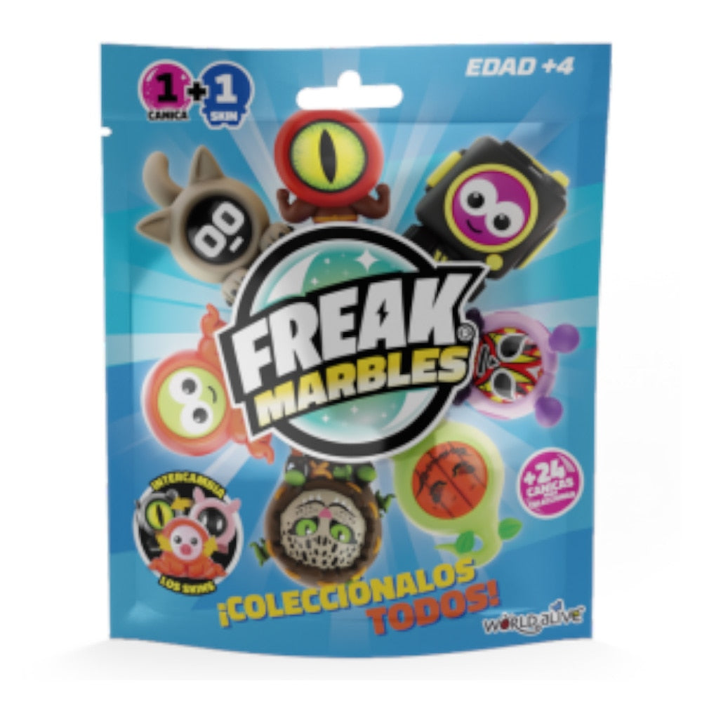Freak Marbles Blind Bag 12 mixed pc Hangar Strip