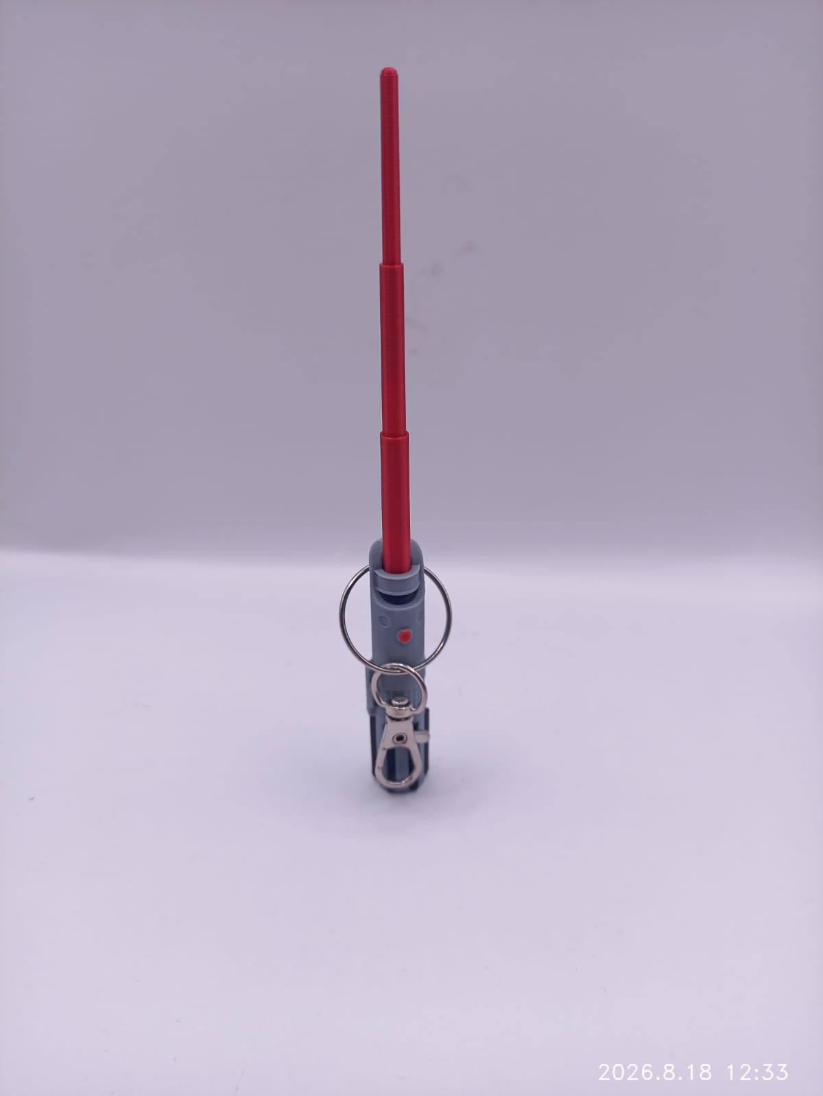 Red Light Sabre Key Chain