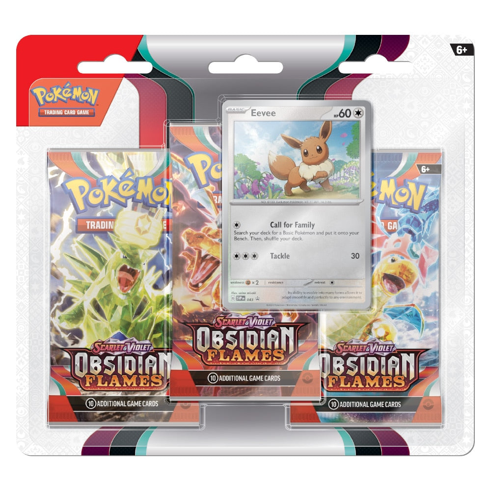 Pokémon: Scarlet & Violet 3: Obsidian Flames 3-pack blister