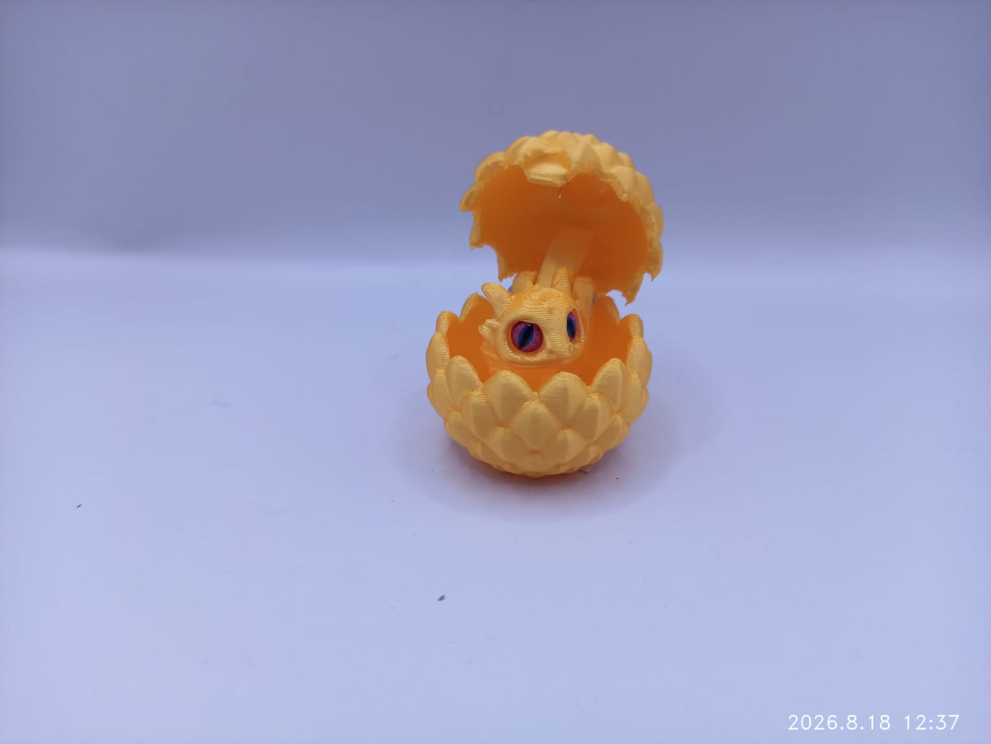 Yellow Opening Egg with Baby Dragon