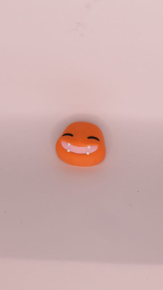 Orange Smiling Head Magnet