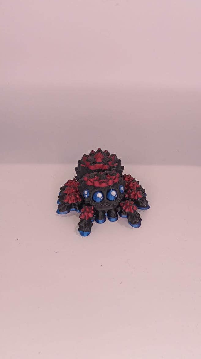 Red, Black and Blue Spider