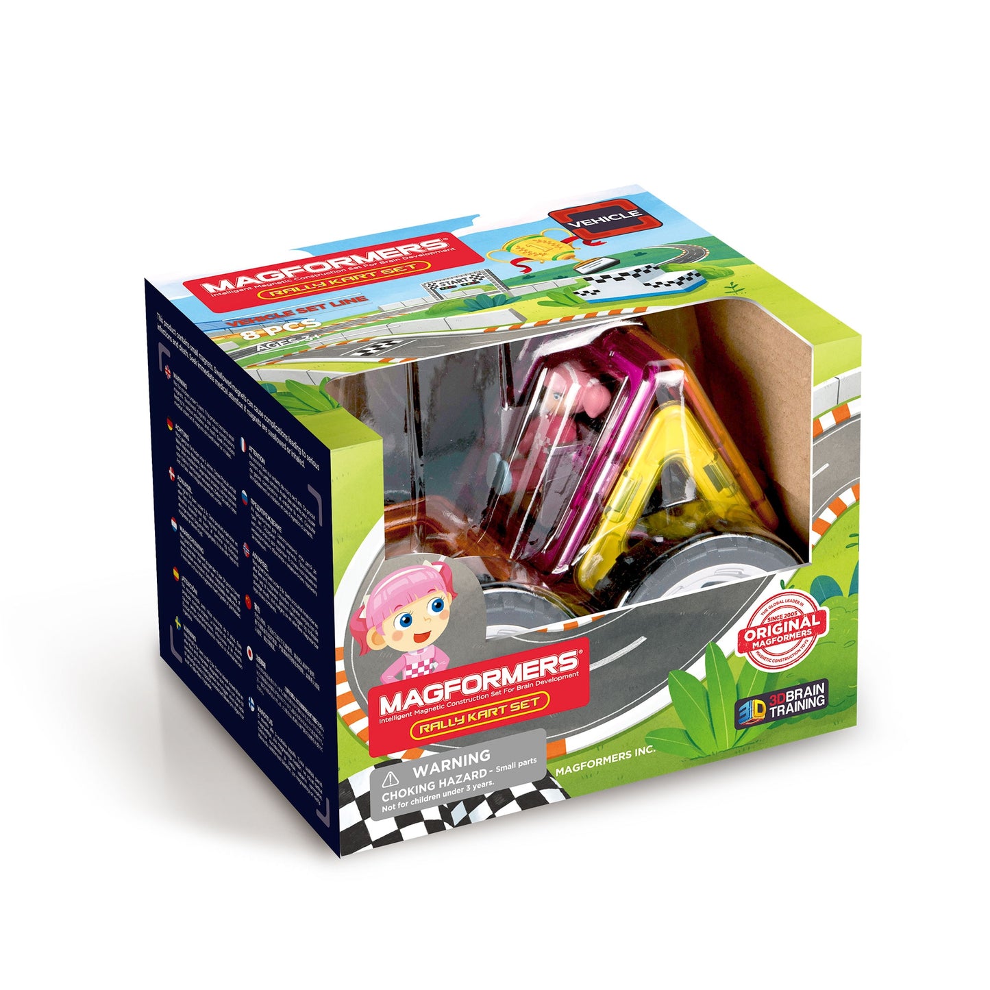 Magformers Rally Kart Set (Girl) 8PC