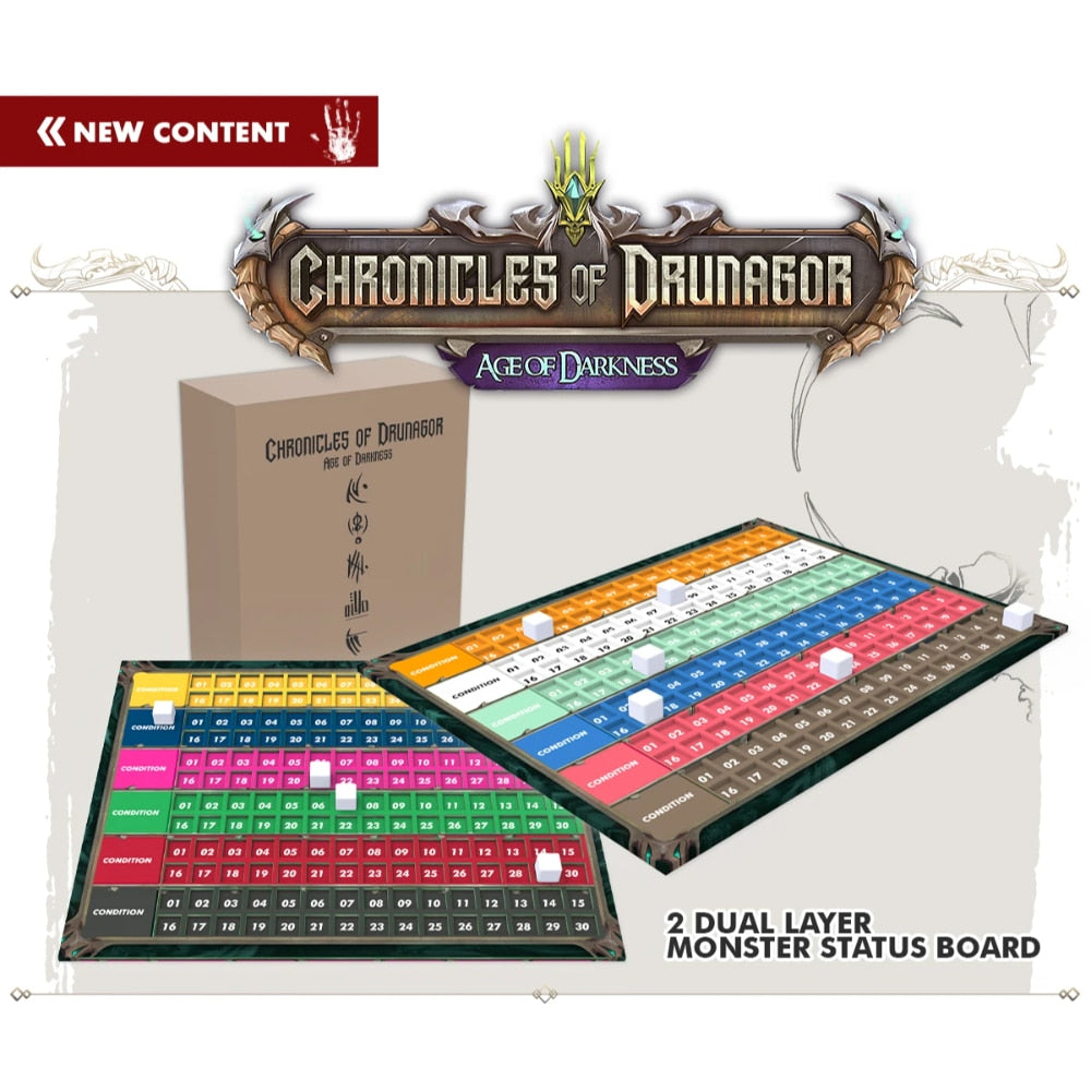 Chronicles of Drunagor - Dual Layer Monster Health Track