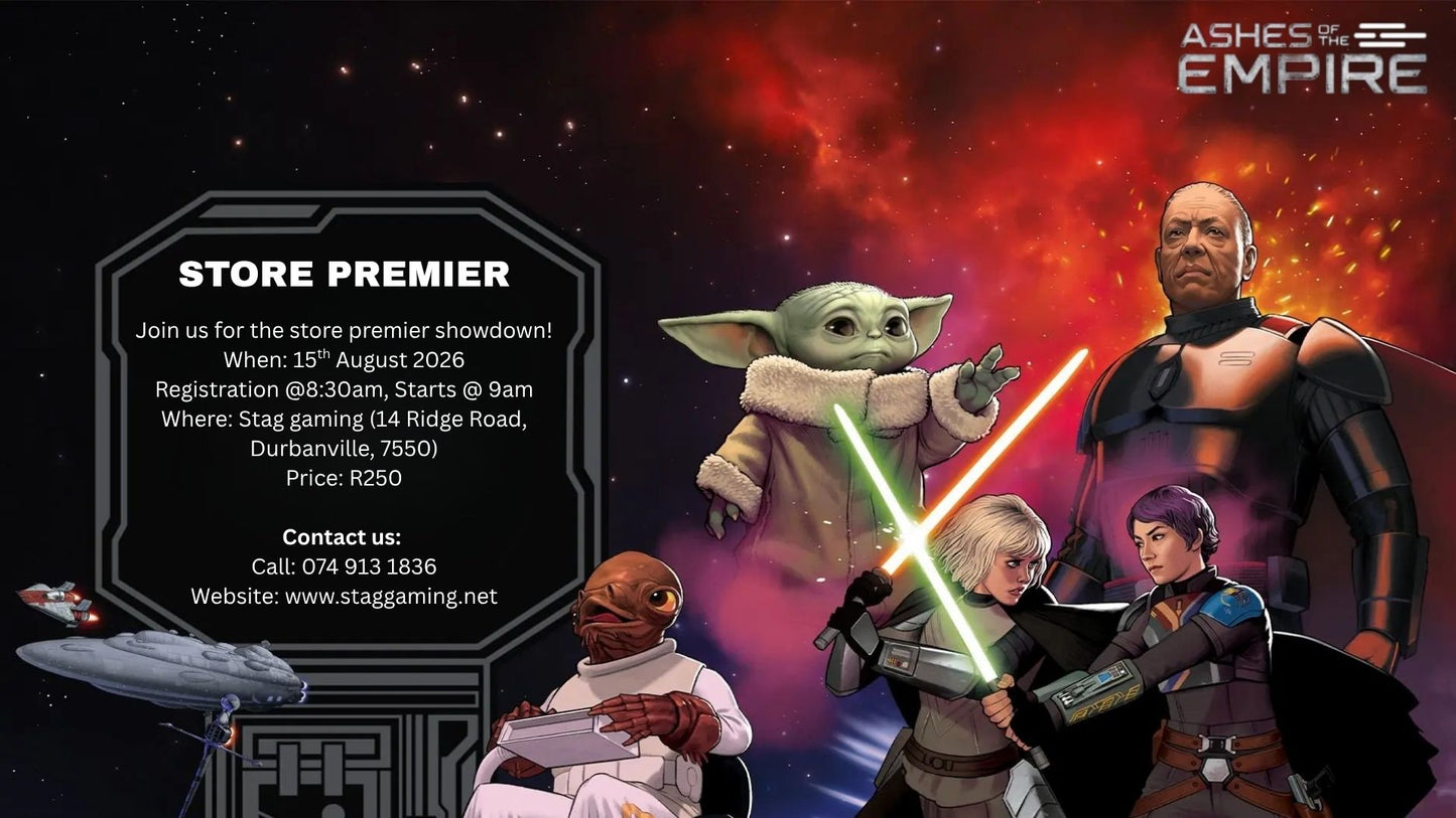 ASHES OF THE EMPIRE: STORE PREMIER SHOWDOWN TICKET