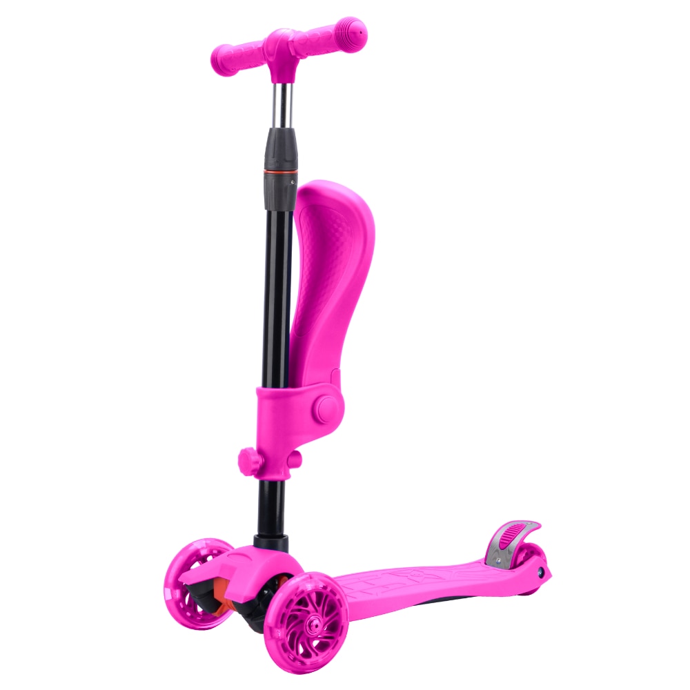 Sit N Scoot Scooter With Led Wheels - Unicorn