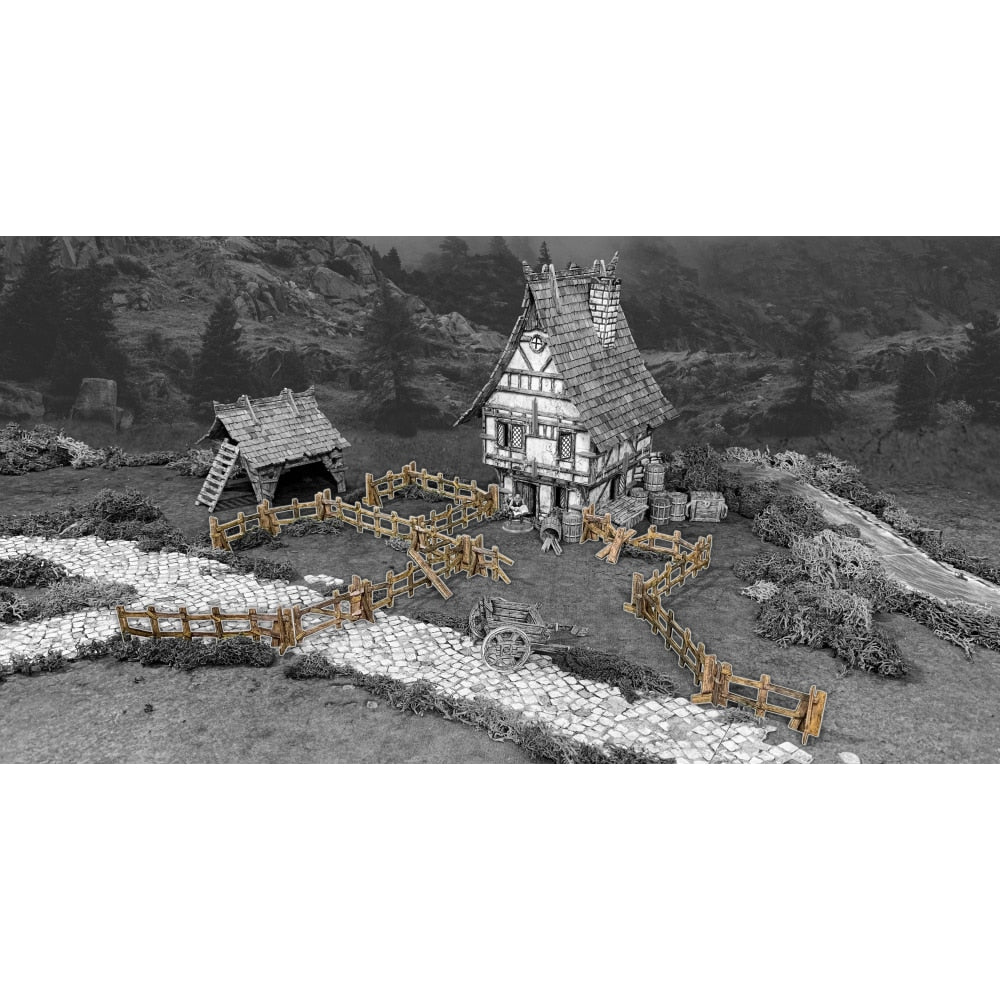 Battlesystems Fantasy Terrain - Wooden Fencing