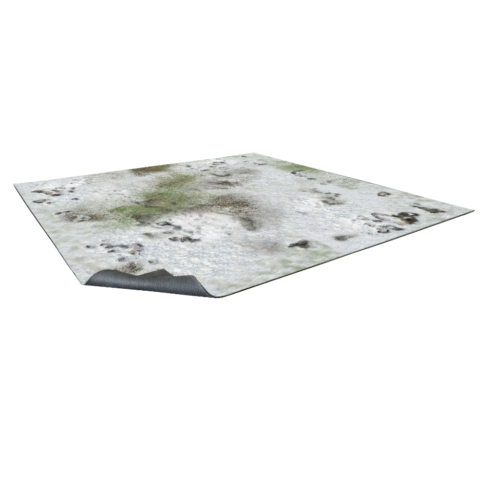 Battlesystems Game Mat - Winter Snowscape - 90x90cm