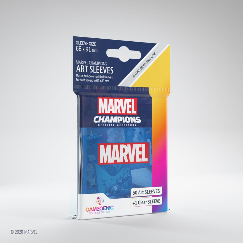 GameGenic - Marvel Champions Art Sleeves - Marvel Blue