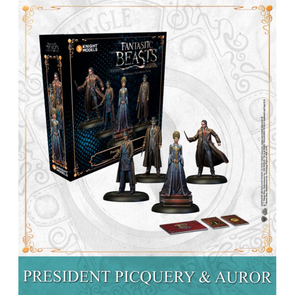 Harry Potter Miniatures Game President Picquery & Aurors
