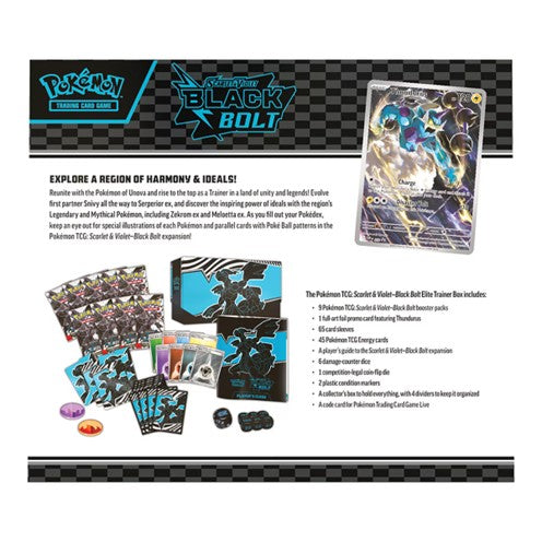 Pokémon TCG: Scarlet & Violet— Black Bolt Elite Trainer Box