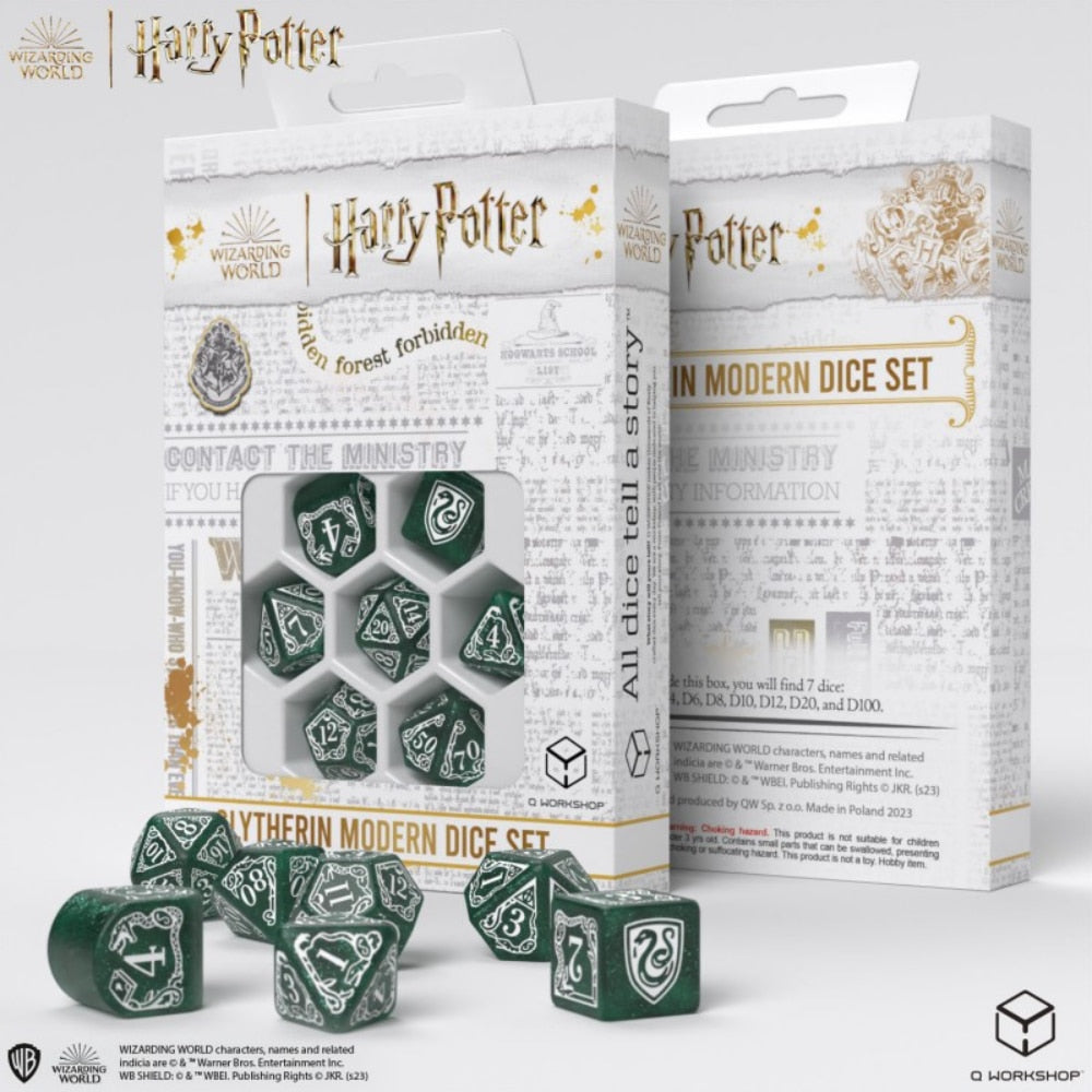 Harry Potter Modern Dice Set - Slytherin (Green)