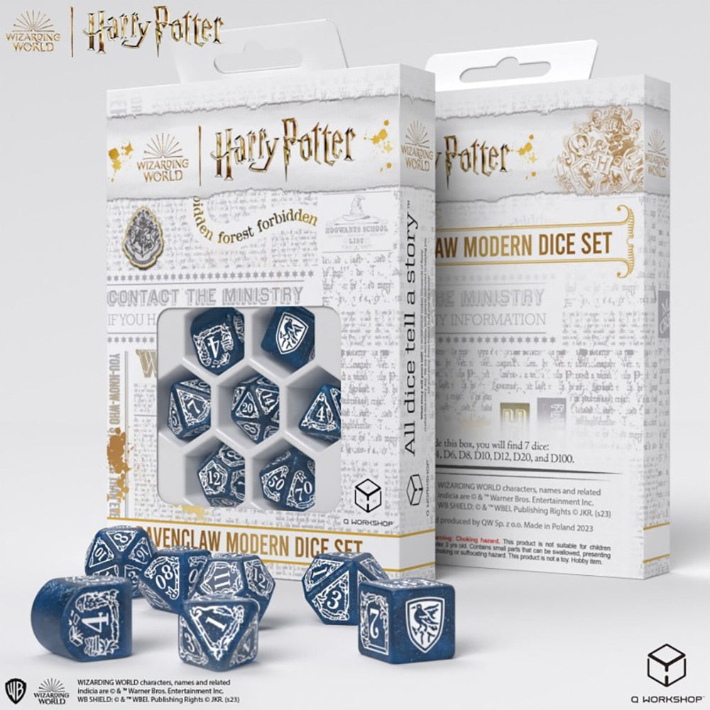 Harry Potter Modern Dice Set - Ravenclaw (Blue)