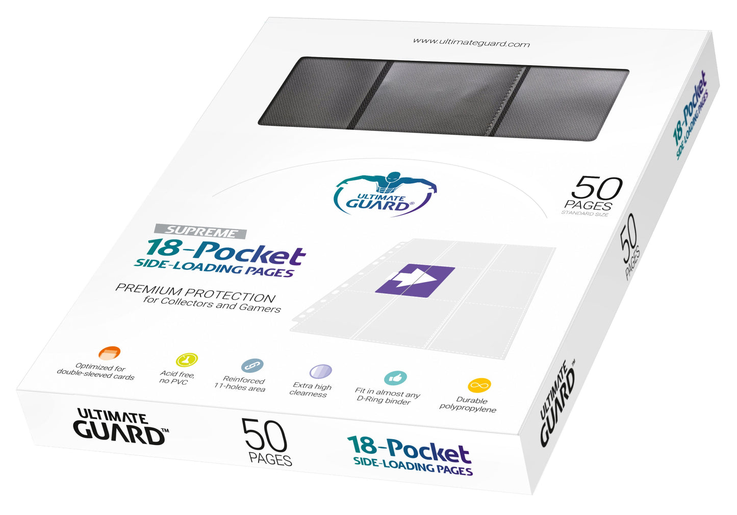 Ultimate Guard 18-Pocket PG Side-Loading Black