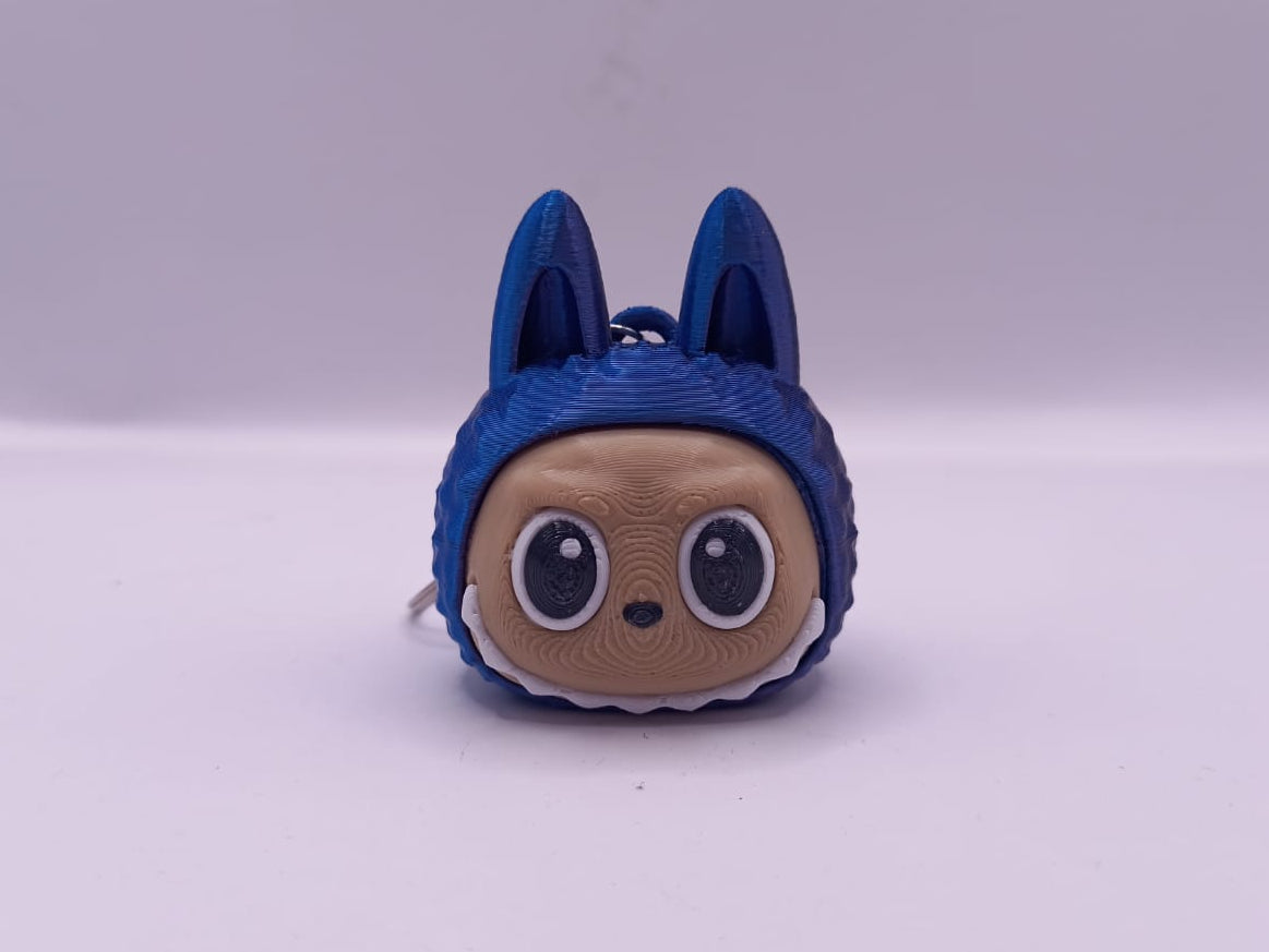 Dark Blue Lafufu Key Chain
