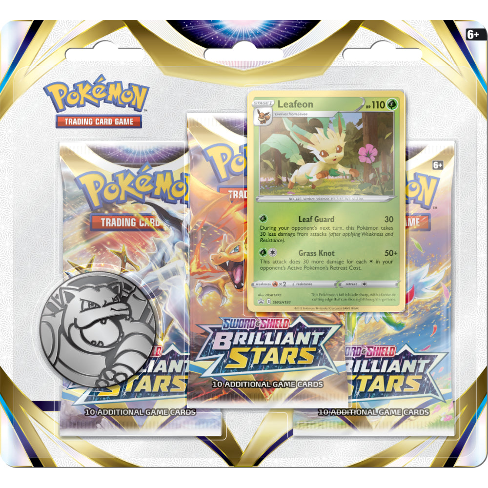 Pokémon Sword & Shield 9: Brilliant Stars - 3-Pack Blister