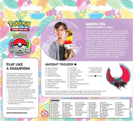 Pokémon: World Champions Decks price per deck Sakuya Ota 2024 Jonior Camp