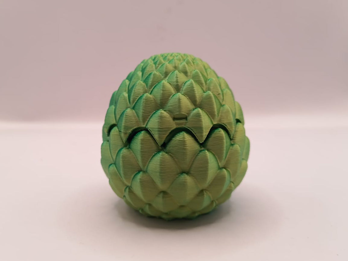 Green Opening Egg with Baby Dragon