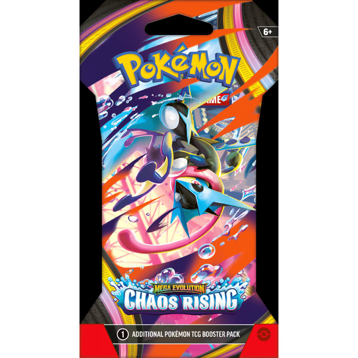 PRE-ORDER: Pokémon: Mega Evolution—Chaos Rising: Sleeved Booster