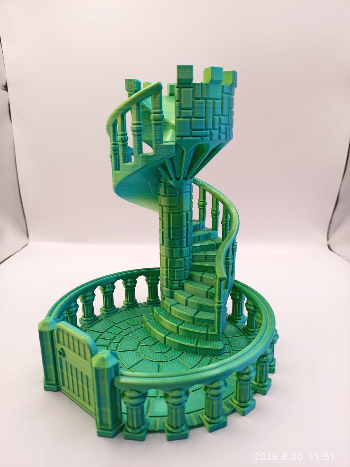 Bright Green Dice Tower