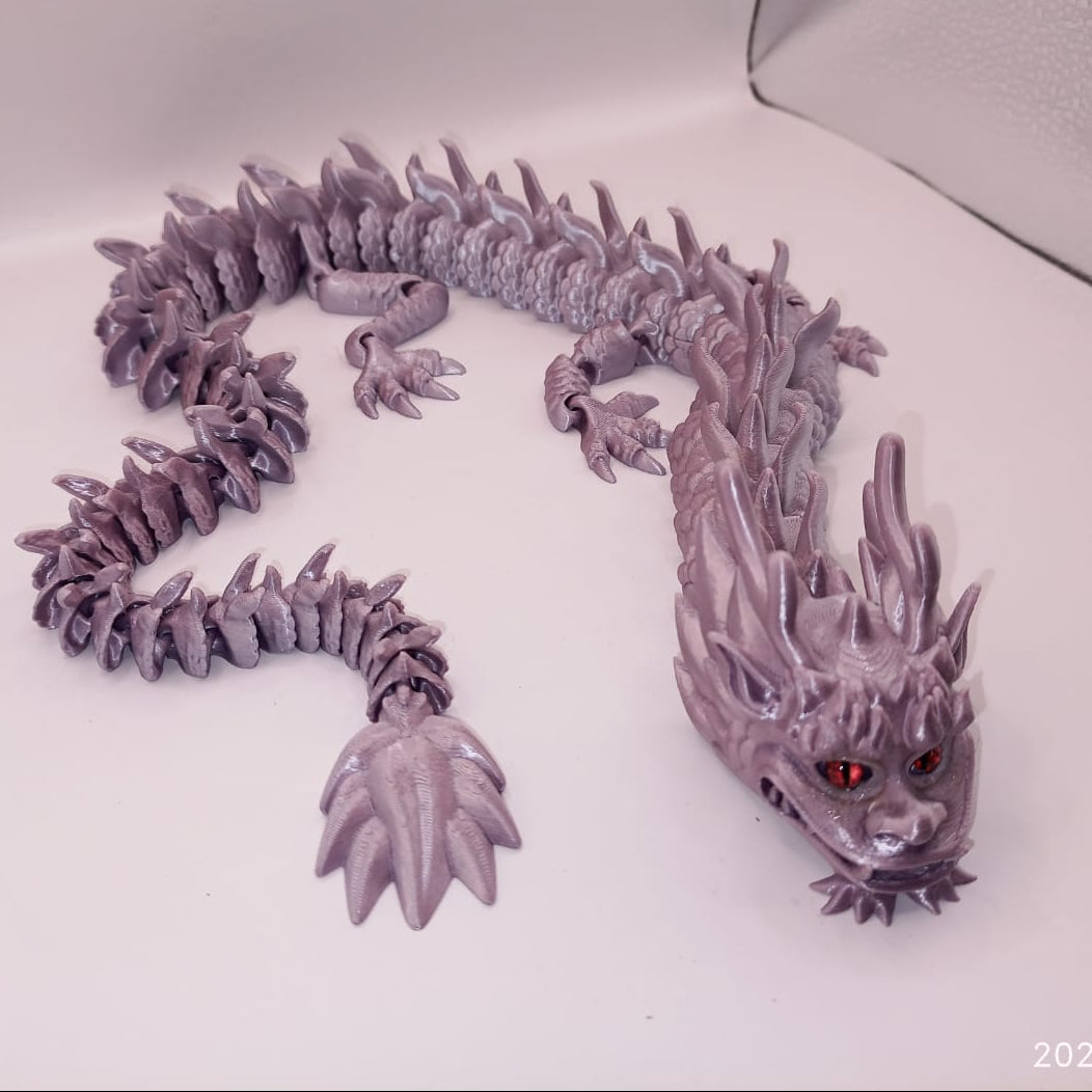 Silver and Purple Dragon