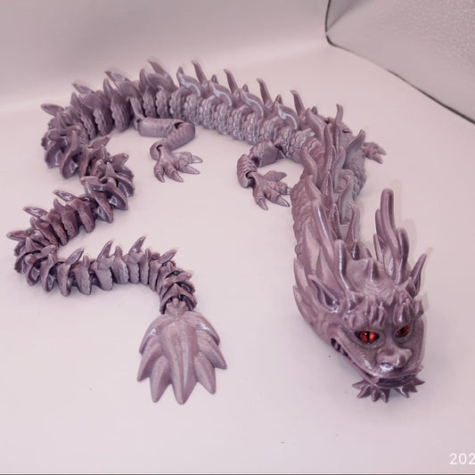 Silver and Purple Dragon