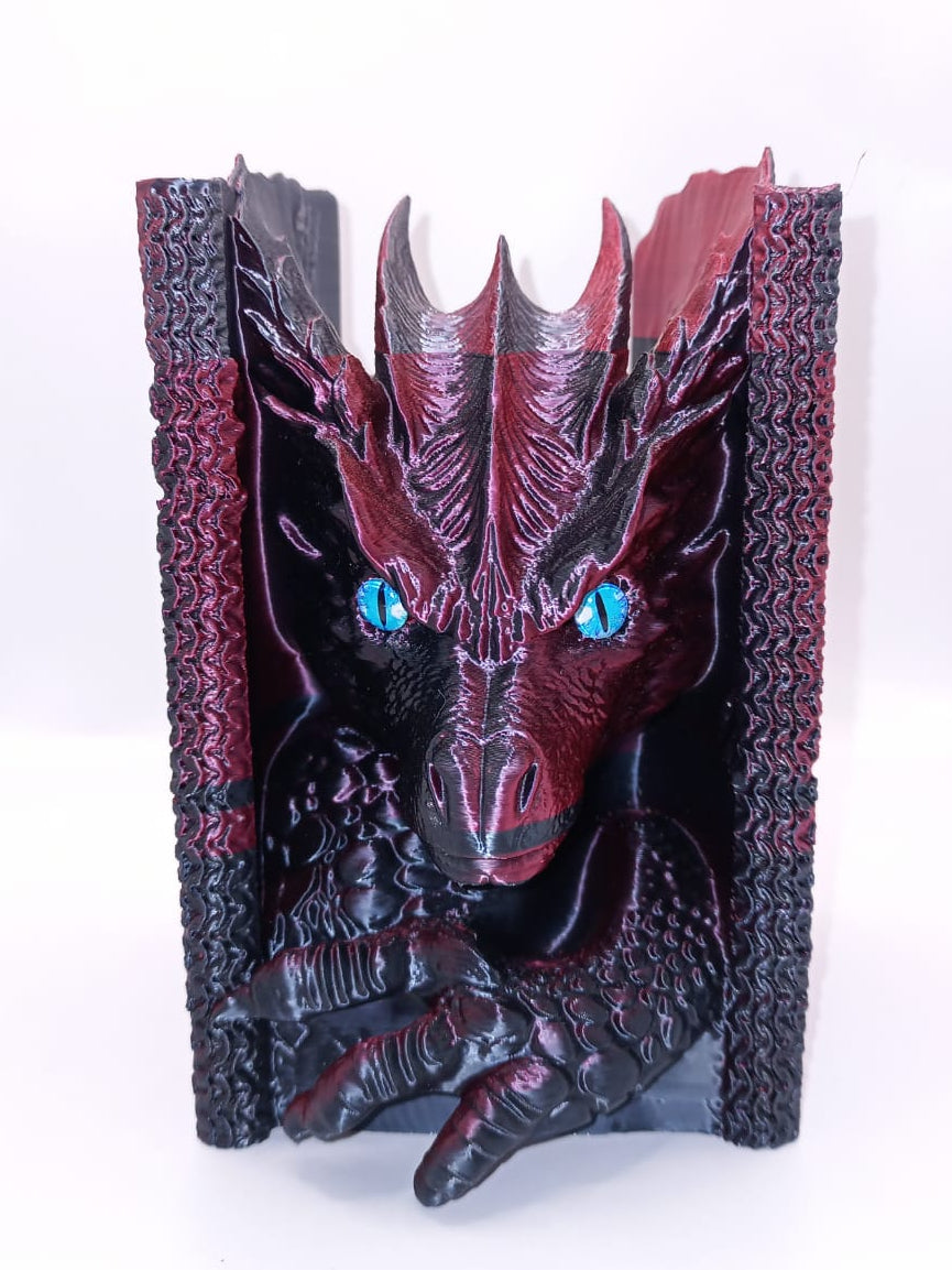 Dark Purple and Red Dragon Book Noo