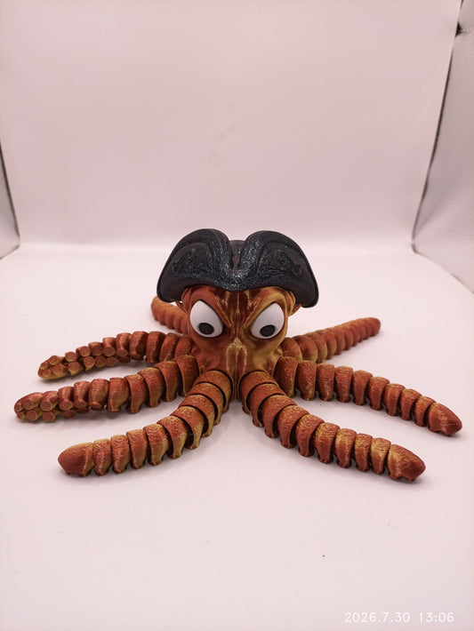 Orange Pirate Octopus
