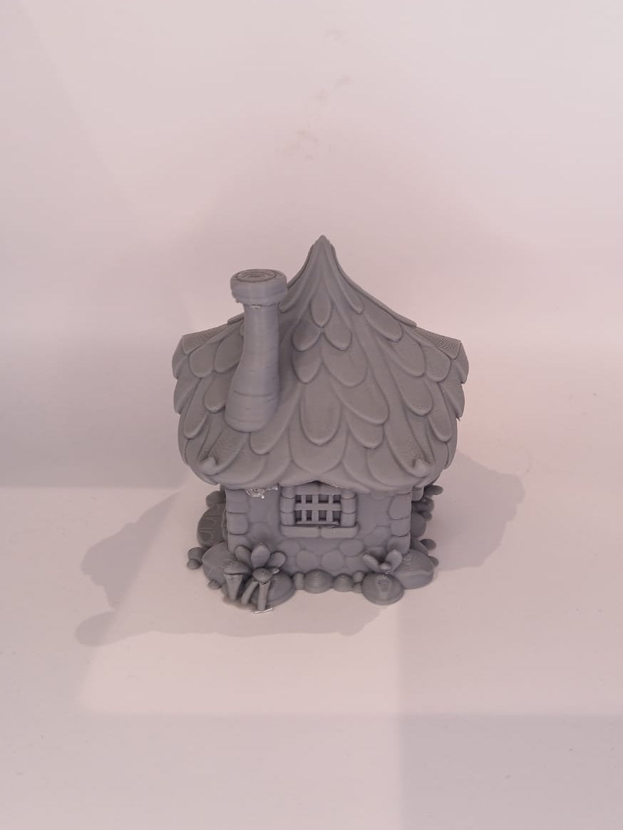 Square Roofed Grey Cottage