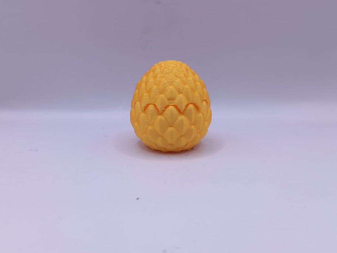 Yellow Opening Egg with Baby Dragon