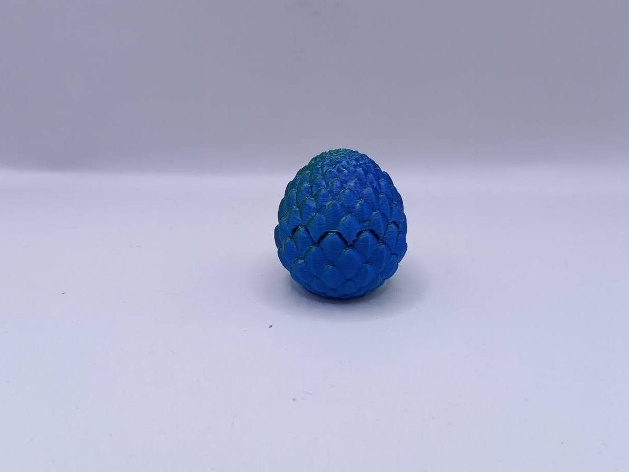 Blue Opening Egg with Baby Dragon