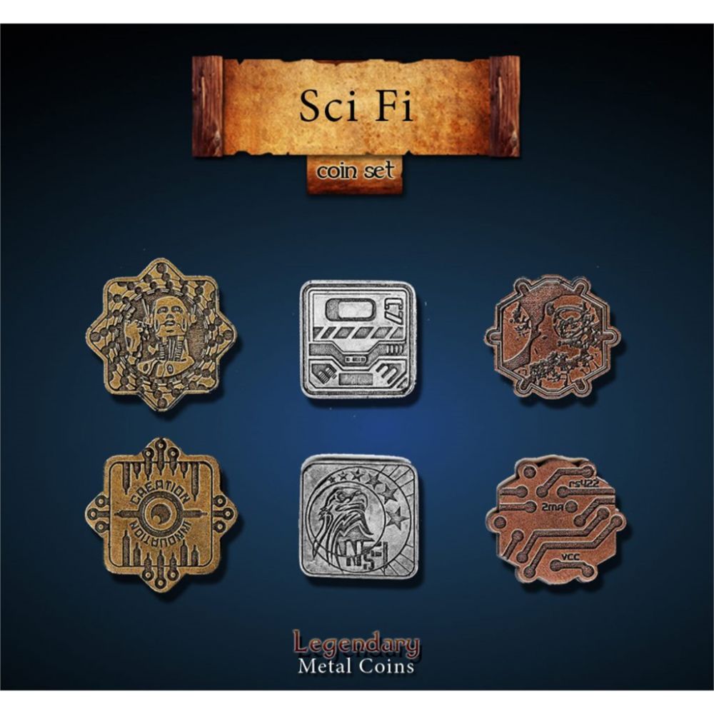 Legendary Metal Coins - Sci Fi Coin Set (24 coins)