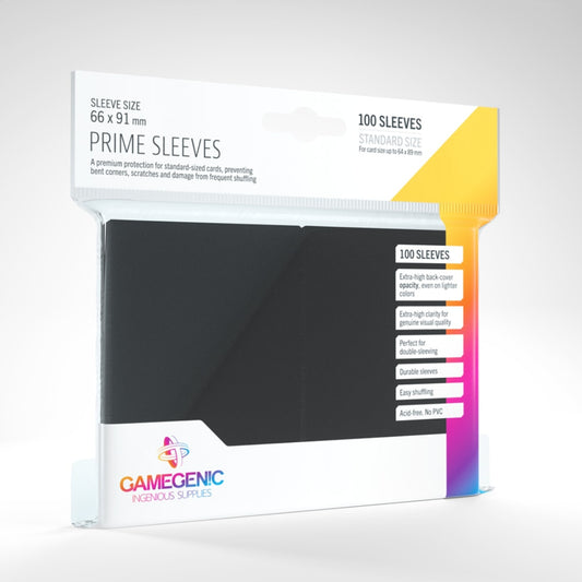 Gamegenic PRIME Sleeves: Black (100)