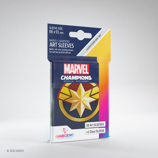 GameGenic - Marvel Champions Art Sleeves - Captain Marvel