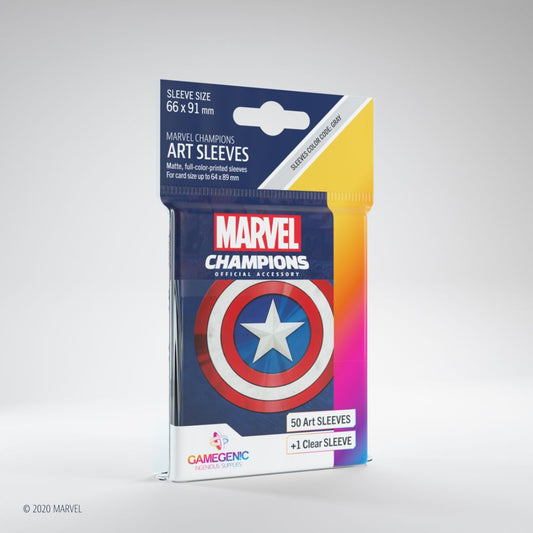 GameGenic - Marvel Champions Art Sleeves - Captain America