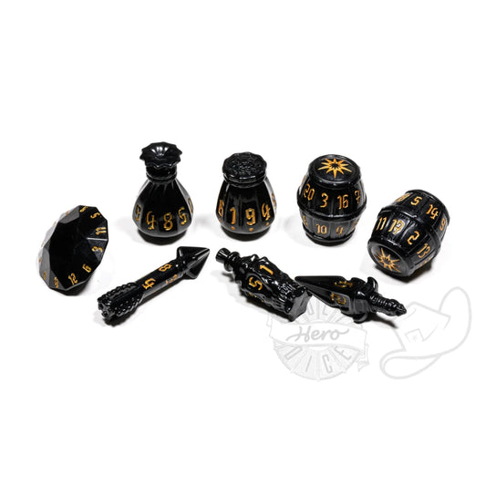 PolyHero Dice - Rogue - Nightshade 8-Dice Set