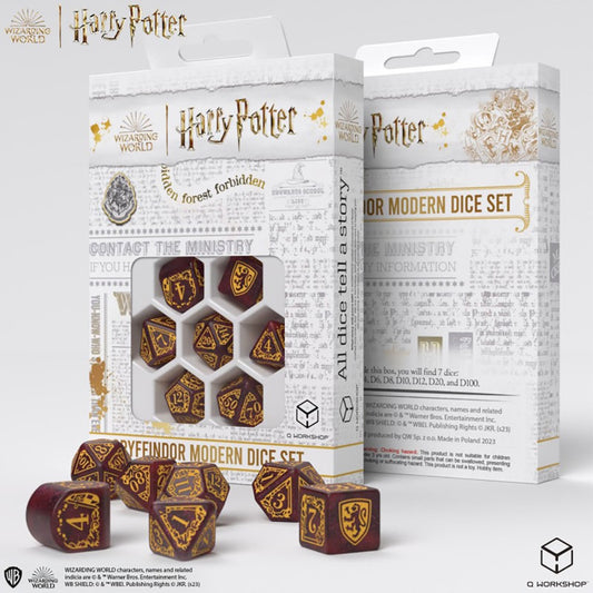 Harry Potter Modern Dice Set - Gryffindor (Red)