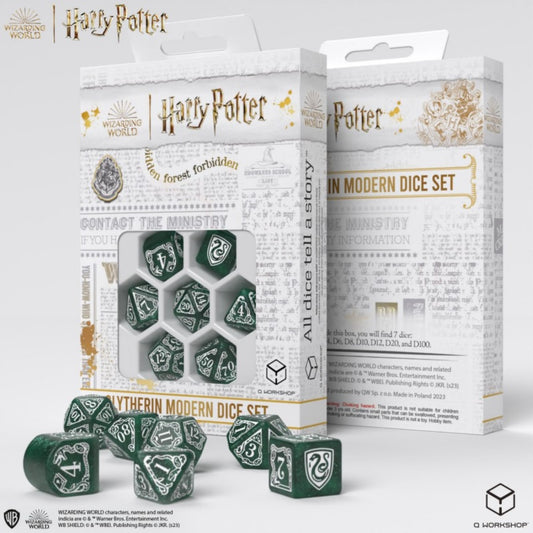 Harry Potter Modern Dice Set - Slytherin (Green)