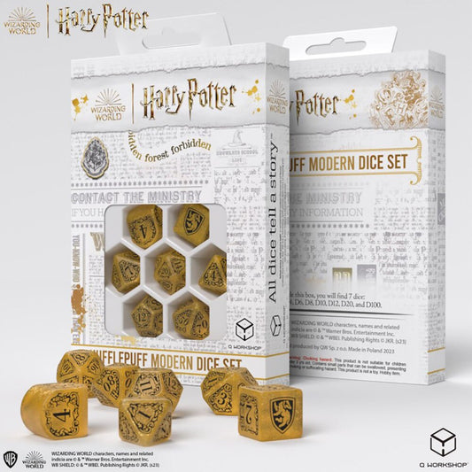 Harry Potter Modern Dice Set - Hufflepuff (Yellow)