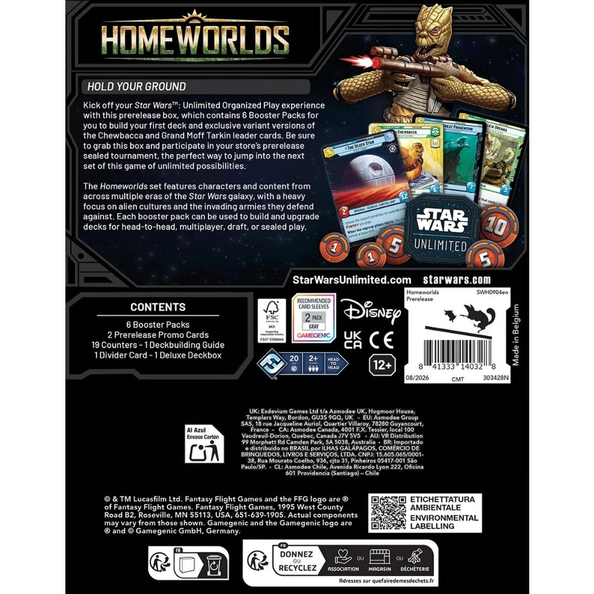 STAR WARS: UNLIMITED – HOMEWORLDS PRERELEASE BOX
