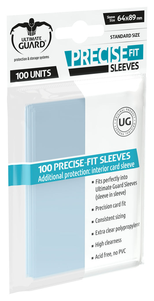 Precise-Fit Sleeves Standard Size Transparent (100)