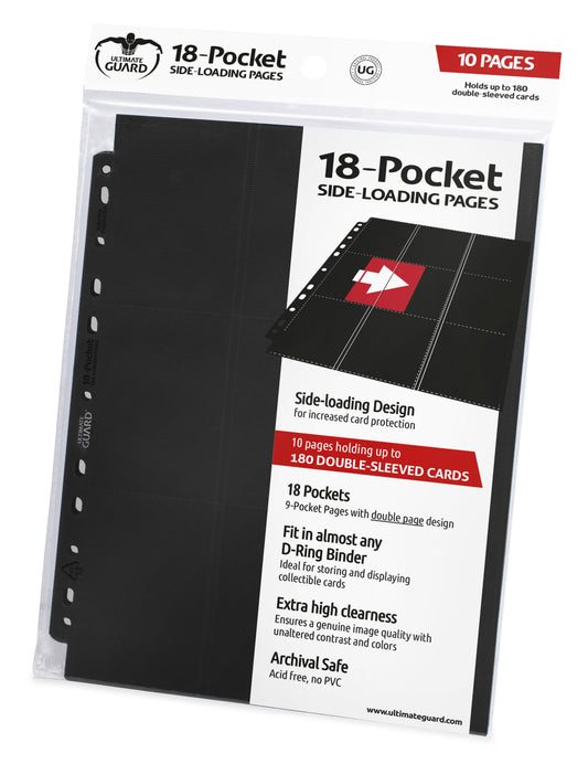 UGD - 18 Pocket Pages Side Loading Black
