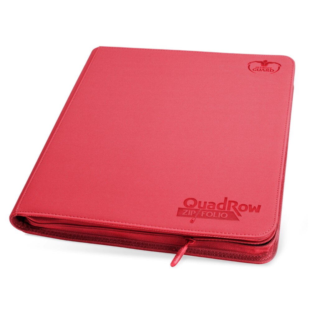 Ultimate Guard 24 Pocket Quadrow Zipfolio Red
