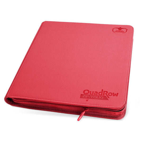 Ultimate Guard 24 Pocket Quadrow Zipfolio Red