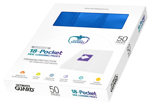 Ultimate Guard 18-Pocket PG Side-Loading Blue