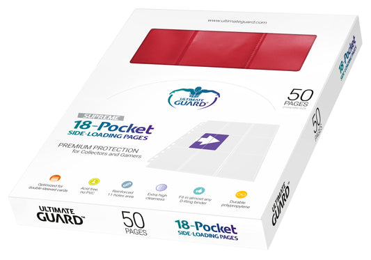 Ultimate Guard 18-Pocket PG Side-Loading Red