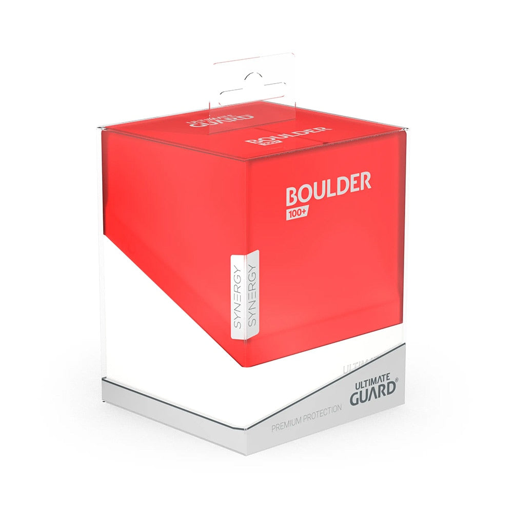 Ultimate Guard Boulder Deck Case 100+ SYNERGY Red/White