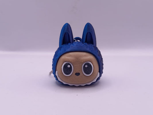 Dark Blue Lafufu Key Chain
